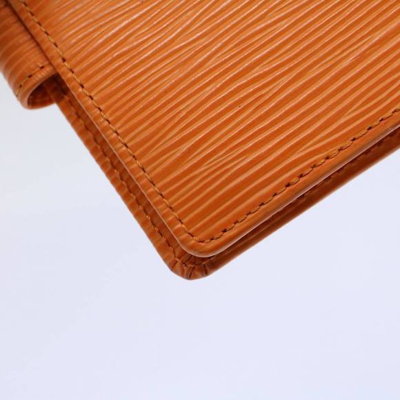 LOUIS VUITTON Epi Porte Billets Compact Bifold Wallet Mandarin M6355H Auth 58865 - Picture 16 of 16